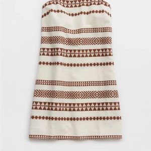 Aerie Brown and Cream Patterned Mini Dress